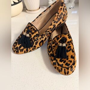 Charter Club Leopard Tassel Loafers